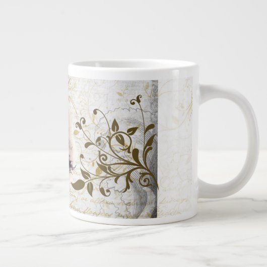 Weißes Kaninchen Jumbo-Tasse (Rechts)