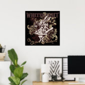 Weißes Kaninchen-Kärntner Stil Poster (Heimbüro)
