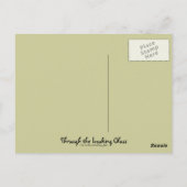 Weißes Kaninchen-Kärntner Stil Postkarte (Rückseite)