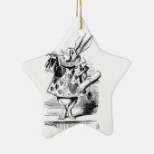 Weißes Kaninchen Keramikornament (Rechts)