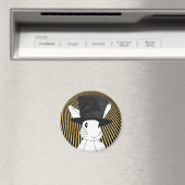 Weißes Kaninchen Magnet (In Situ (Geschirrspüler))