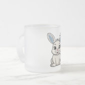 Weißes Kaninchen Mattglastasse (Vorderseite Links)