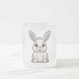 Weißes Kaninchen Mattglastasse