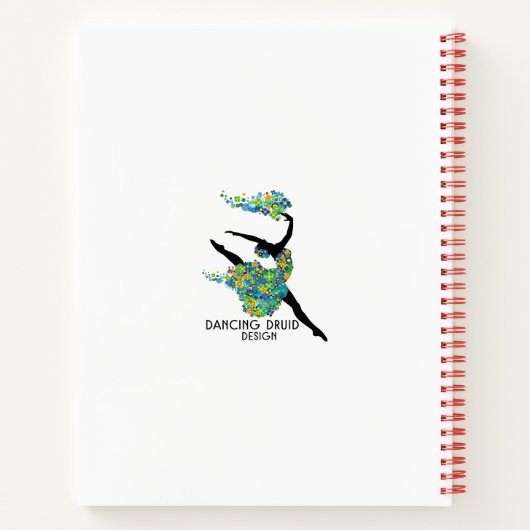 Weißes Kaninchen mit Alice im Wunderland des Roten Notizblock (Rückseite)