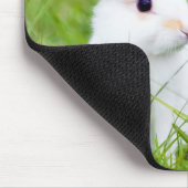 Weißes Kaninchen Mousepad (Ecke)