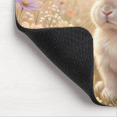 Weißes Kaninchen Mousepad (Ecke)
