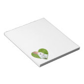 Weißes Kaninchen Notizblock (angewinkelt)