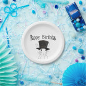 Weißes Kaninchen Pappteller (Party)