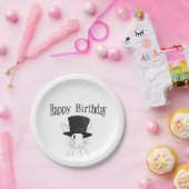 Weißes Kaninchen Pappteller (Party)