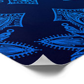 Weißes Kaninchen Pop Surrealismus Illustration Pos Poster (Ecke)