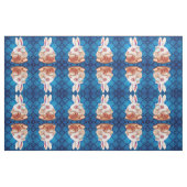 Weißes Kaninchen-Popsurrealism-Illustrationsgewebe Stoff (Fat Quarter (45,7 x 55,9 cm))