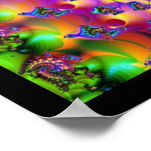 Weißes Kaninchen Poster (Ecke)