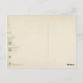 Weißes Kaninchen Postkarte (Rückseite)