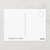 Weißes Kaninchen Postkarte (Rückseite)