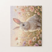 Weißes Kaninchen Puzzle (Vertikal)