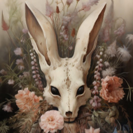 Weißes Kaninchen Seidenpapier