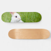Weißes Kaninchen Skateboard (Horizontal)