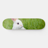 Weißes Kaninchen Skateboard (Horizontal)