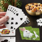 Weißes Kaninchen Spielkarten (In Situ)