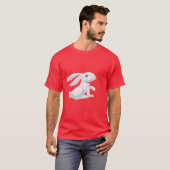 Weißes Kaninchen T-Shirt (Vorne ganz)