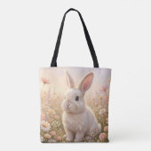 Weißes Kaninchen Tasche (Rückseite)