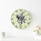 Weißes Kaninchen Uhr (Zuhause)