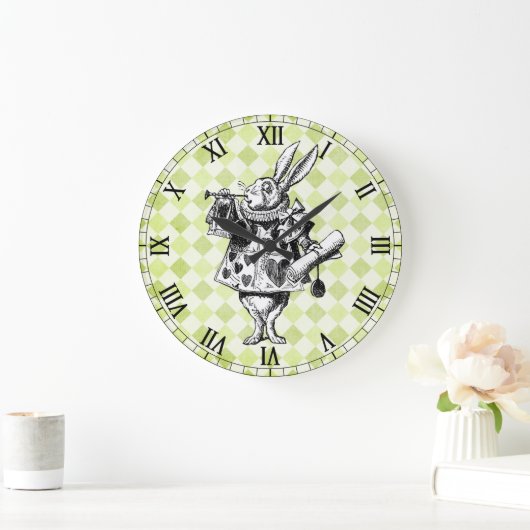 Weißes Kaninchen Uhr (Zuhause)