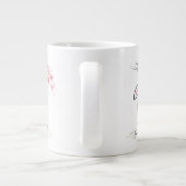 Weißes Kaninchen und Sakura-Blossom Jumbo-Tasse (Rückseite)