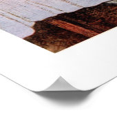 Weißes Kaninchen und Vintages Alice Wonderland Poster (Ecke)