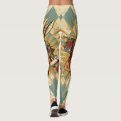 Weißes Kaninchen Vintag Leggings (Rückseite)