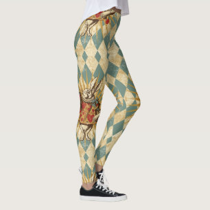 Weißes Kaninchen Vintag Leggings