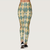 Weißes Kaninchen Vintag Leggings (Rückseite)