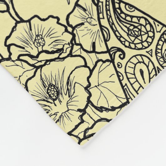 Weißes Kaninchen von Alices Abenteuern im Fleecedecke (Ecke)