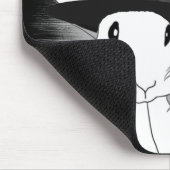 Weißes Kaninchen, von dem Sie erwarten würden, das Mousepad (Ecke)