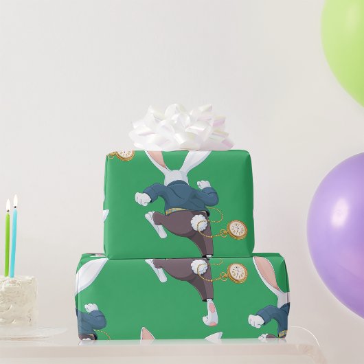 Weißes Kaninchen wegläuft Geschenkpapier