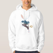 Weißes Kaninchen wegläuft Hoodie (Vorderseite)