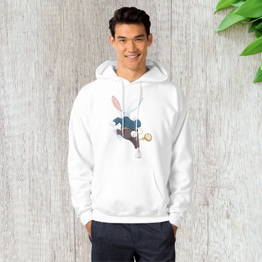 Weißes Kaninchen wegläuft Hoodie