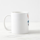 Weißes Kaninchen wegläuft Kaffeetasse (Links)