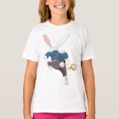 Weißes Kaninchen wegläuft T-Shirt (Vorderseite)