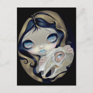 "Weißes Kaninchen wiederbelebt" Postkarte