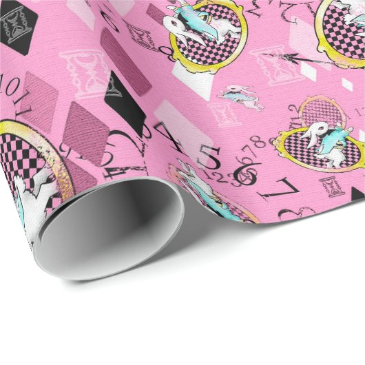 Weißes Kaninchengeschenkverpackung Geschenkpapier (Rolleneckpunkt)