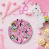 weißes Kaninchenpapier-Tellermärchenland-Tee-Party Pappteller (Party)