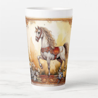 Weißes Karussell Milchtasse