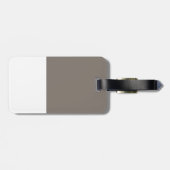 Weißes Kätzchen Gepäckanhänger (Rückseite horizontal)