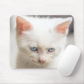 Weißes Kätzchen Mousepad (Mit Mouse)
