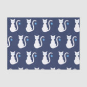 Weißes Katzen-Seidenpapier Seidenpapier (Vorderseite)