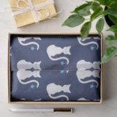 Weißes Katzen-Seidenpapier Seidenpapier (Geschenk)