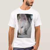 Weißes Katzen-Shirt T-Shirt (Vorderseite)