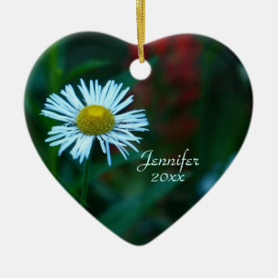 Weißes Keramik Ornament