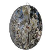 Weißes Kirschbär / Sakura / ラ(桜) Dartscheibe (Vorderseite Links)